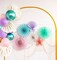 Mermaid Party Fan Set – 6 Pastel Decorations for Under-the-Sea Events